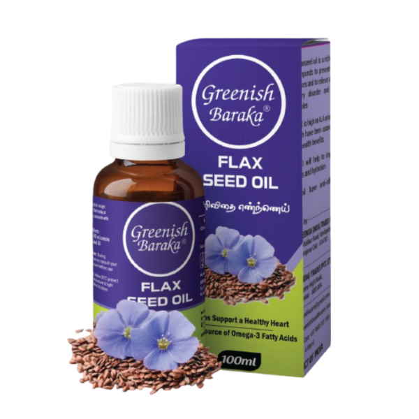 Greenish Baraka Flax Seed OIL 50ML & 100ML